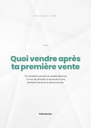 Couverture du livre Quoi vendre après ta première vente