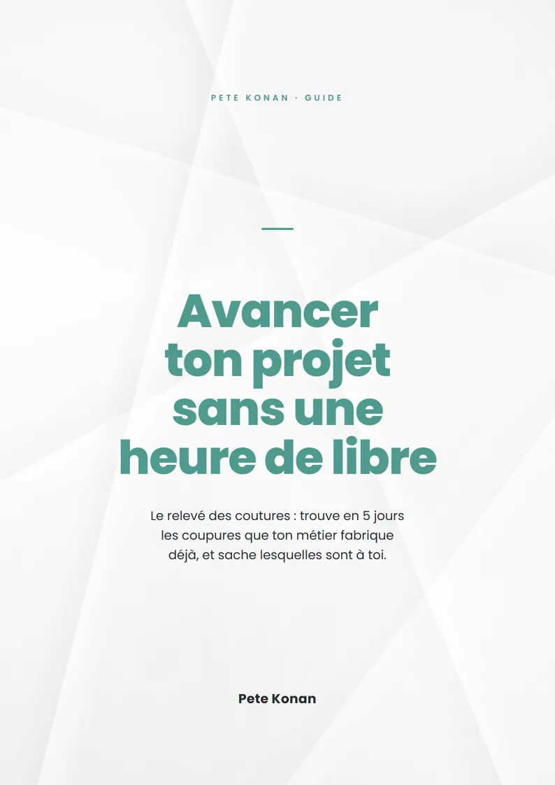 Couverture : Avancer ton projet sans une heure de libre