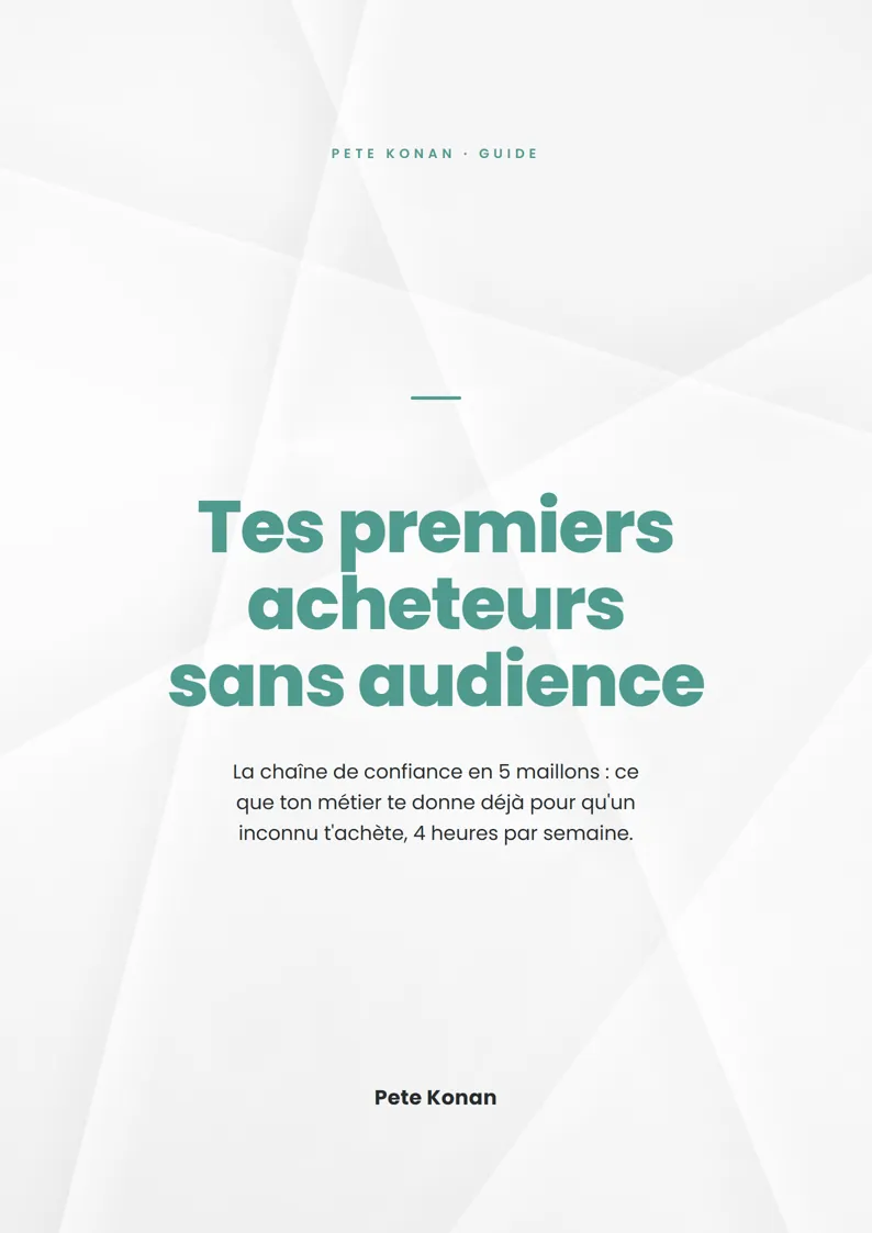 Couverture : Tes premiers acheteurs sans audience