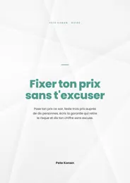 Couverture du livre Fixer ton prix sans t'excuser