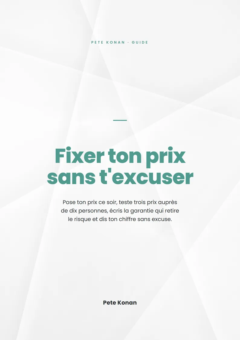 Couverture : Fixer ton prix sans t'excuser