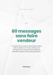 Couverture du livre 60 messages sans faire vendeur